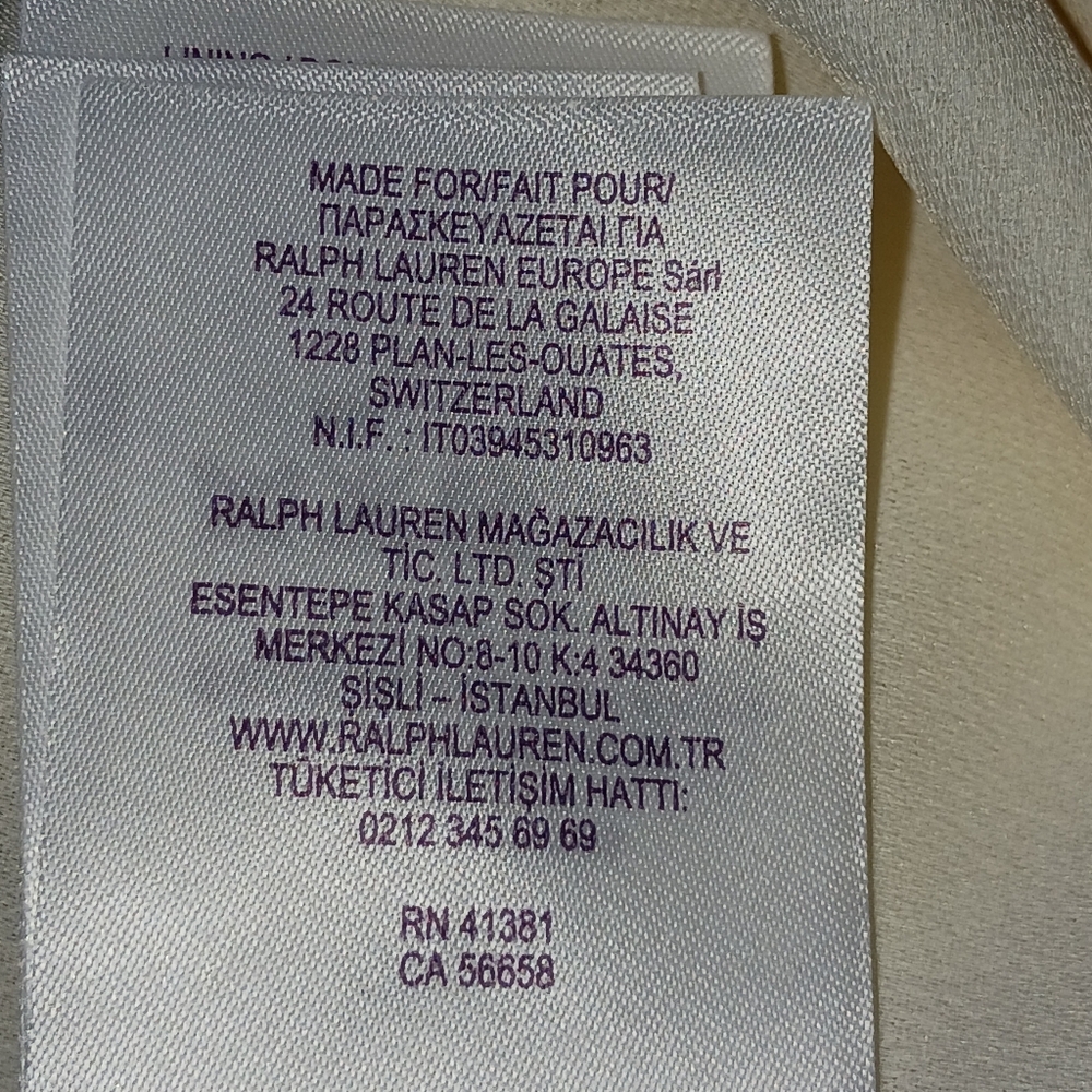 RALPH LAUREN PURPLE LABEL Beige Cape Jumpsuit  Cocktail Dinner Party Women's 6 - Picture 9 of 16